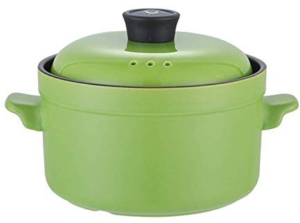 Olla de cerámica Tipo cocotte, Olla Holandesa de cerámica con Doble asa y Tapa, Olla para Sopa, Olla para Horno y vitrocerámica, 4 l - 7 (7)