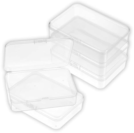 MLRUQRX 5 Stück Spielkarten Box Spielkarten Aufbewahrung Mit Deckel Karteikartenbox Transparentem Leere Kartenbox Karten Aufbewahrungsbox Für Karten Aufbewahrung Sammelkarten Box