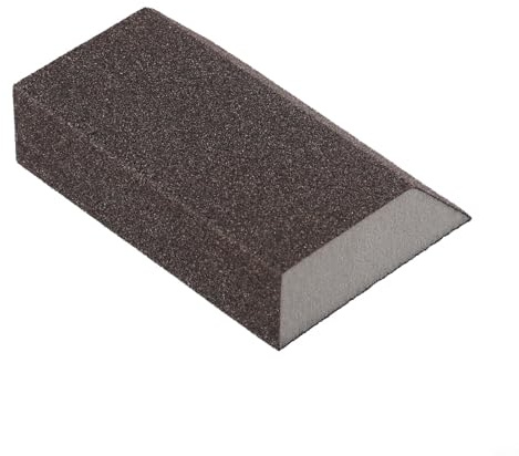 Bloc éponge de ponçage 100 x 70 mm Grain 60-220 Papier abrasif humide et sec pour mur, carrelage, bois, métal, plastique, peinture (grain 80)
