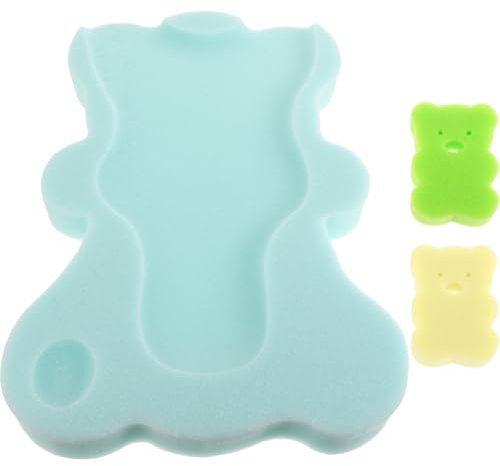 MOBUTOFU Weiche zum Baden und Wickeln mit Rutschfestem Design Babybadematte aus Schwamm Angenehmer Babybadesitz Zufällige Farbe für Neugeborene für Badewanne