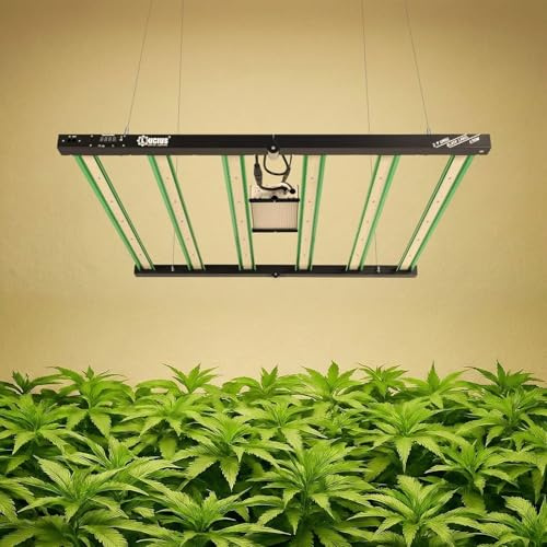LUCIUS - Lámpara LED de 630W 2.9 Master Control - Cultivo espectro completo Crecimiento/Floración, UV IR, Función Anochecer/Amanecer, Regulable, Invernaderos y plantas interior, hortalizas y flores