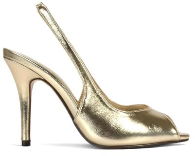Women's Slingback Stiletto High Heel Sandals Ladies Peep Toe Elegant Evening Party Court Shoes Size 3-8