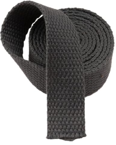 Nylonband, Klädselband av bomullscanvas(Dark Grey,25MM x 10Y)