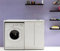 Sconosciuto Yellowshop - Mobile Lavatoio Lavapanni Lavanderia Con Coprilavatrice Lavatrice Ad 1 Anta o 2 Ante Bagno In Legno Mobile Lavabo Varie Misure (Cm L.124 x P.60 x H.87 Versione Sx)
