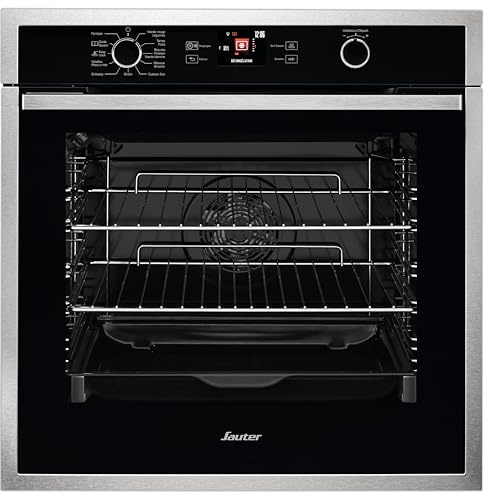 Four encastrable pyrolyse Sauter SOP5764X - Four multifonction Chaleur tournante ou pulsée / 73 litres / Classe A+ / Inox / Porte froide (4 vitres)