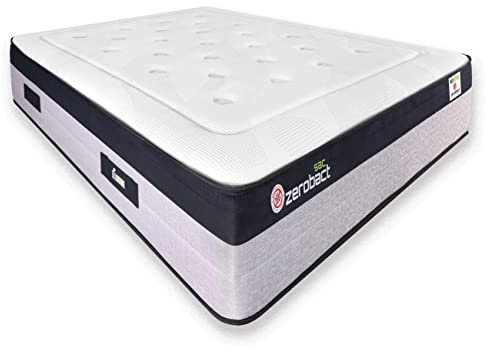 Matnature | Zerobact Sac | Colchón Viscoelástico | Muelles Ensacados | Gran Firmeza y Adaptabilidad Premium | Altura 30 cm | Antideslizante y Antibacterial (135 x 200 cm)