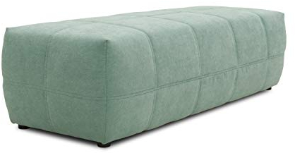 DOMO. collection Polsterhocker Brandon, Sitzhocker, Fußhocker, Hocker 150 x 60 x 40 cm, Mint