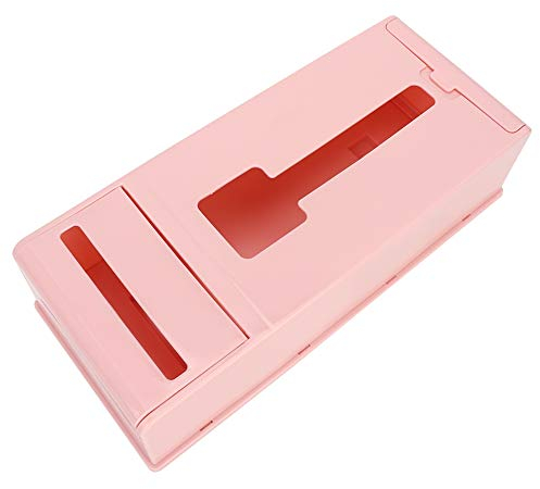 Alvinlite Distributeur de Sacs à ordures Organisateur de Sacs à ordures Distributeur de Sacs en Plastique Mural pour Magasin Sacs à ordures Sacs à provisions Couvre-Chaussures(Rose)