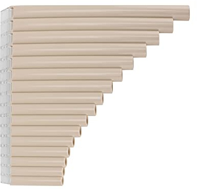 Pan Pipes, C Key Musical Pan Flute Children 16 Pipes for Beginners for Teaching Staff for Adults(creamy-white)