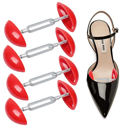 TSHAOUN 4 PCS Tendiscarpe, Mini Regolabile Allargascarpe Tendiscarpe, Unisex Tendiscarpe Regolabile Larghezza Extender, contro le pieghe delle scarpe, Evitare Scarpe Sneaker Piega Rientranza