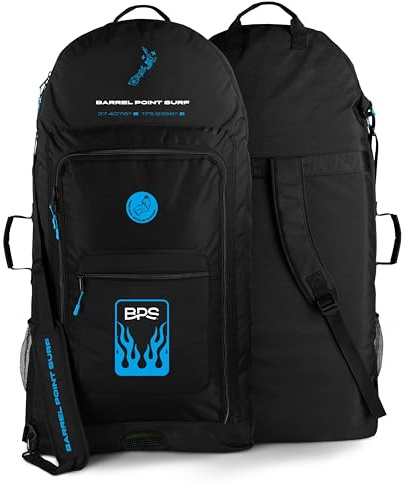 BPS New Zealand Universal Bodyboard Bag (2 to 3 Board Capacity) - Made from Recycled Plastic Bottles