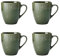 MIKASA Jardin 4pc Stoneware Mug Set, 420ml, Gift Boxed
