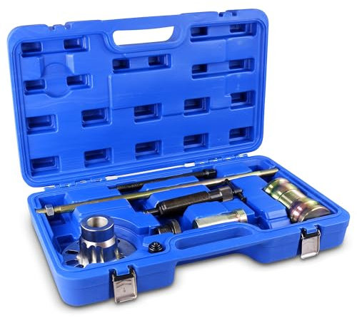 ENVA Jeu d'extracteurs hydrauliques 8TLG. Extracteur de moyeu de Roue 10 t Extracteur hydraulique y Compris Marteau Coulissant Extracteur de roulement de Roue Kit d'outils pour Les roulements de Roue