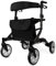 Parvum SuperLight Rollator – Grau – ultraleicht (5,1 kg), aus Aluminium, faltbar, (74 × 64 cm), mit Sitz und Rückenlehne, versteckten Bremskabeln – ideal für Alltag & Reise - Gehhilfe für Senioren