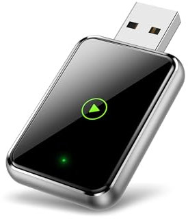 TKHIN Wireless CarPlay Adapter for iPhone – Effortlessly Convert Wired CarPlay to Wireless, Wireless CarPlay Dongle Adapter with USB-C Cable for Car Audio Installation, Auto Reconnect, Plug-and-Play