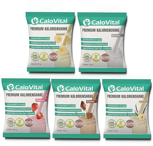 CaloVital Paquet d'essai pour repas à boire comme aliment de croissance en cas d'insuffisance pondérale | Aliment à boire hautement calorique pour une prise de poids rapide | Calories Shake à prendre