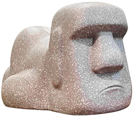 TINEASUR Taschentuchbox Moai Design Harz Kreativer Serviettenhalter Für Schlafzimmer Küche Wohnzimmer Kompakte Taschentuchbox Abdeckung Mit Einfachem Nachfüllsystem