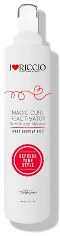 I Love Riccio Magic Curl Reactivator Refresh Spray, Spray Ricci Senza Risciacquo con Olio di Avocado, Albicocca, Girasole, Cocco e Aloe Vera per Ricci Idratati e Definiti, 250ml