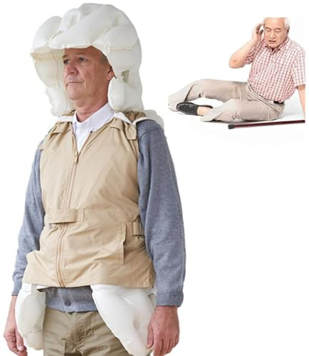 Gilet de sécurité anti-chute pour personnes âgées – Protection extérieure activée par application pour les personnes épileptiques ou aveugles pendant l'exercice