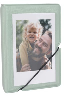 Mini album fotografico con 28 tasche per Fujifilm Instax Mini 12 11 99 90 40 9 9 8 7 EVO LiPlay 5 x 7 cm, album fotografico Kpop per foto da 54 x 86 mm (1, verde)