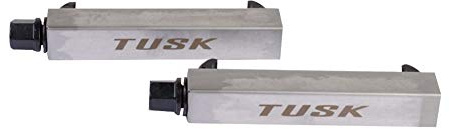 Tusk Motorcycle Shock Spring Compressor Tool Set, Chromoly Steel Hooks with Stainless Steel Body, 17mm Wrench or 3/8 Ratchet Drive, Pair with Storage Case