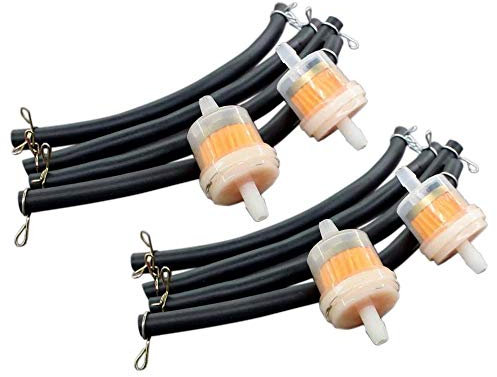 AISEN 4x Kraftstofffilter Benzinfilter mit Schlauch Dirtbike Pocketbike ATV 6mm - 8mm