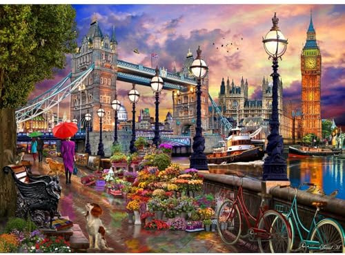 Vermont Christmas Company London Promenade Jigsaw Puzzle 1000 Piece