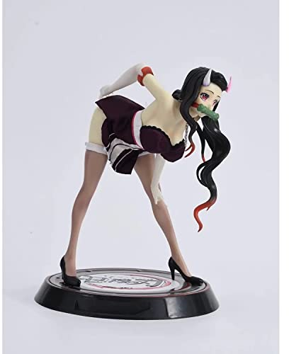 Nezuko Kamado Figuren, Nezuko Figur Statue 23 cm Nezuko Kamado Figur Cartoon Doll Spielzeug Anime Kollektion Dekoration für Anime-Fans