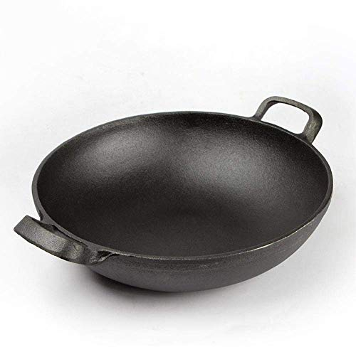 OQHAIR Collection, Wok/poêle à Frire, Nouveau revêtement antiadhésif Teflon Platinum, Noir