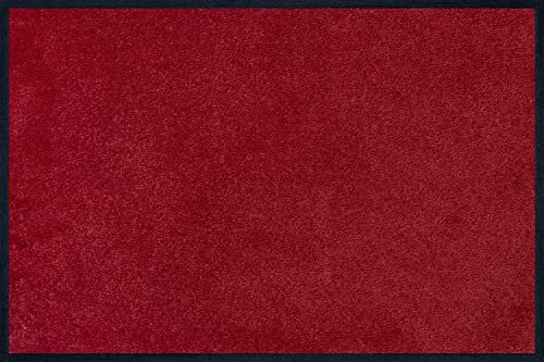 LOGOMATA Schmale Eingangsmatte Anti-Rutsch Fußmatte 35x85cm, Regal Red, massiv, stark, Made in Europe, Polyamid