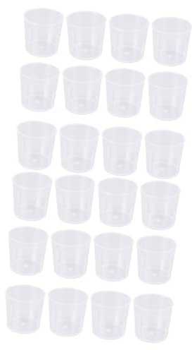 MAGICLULU 2 Set Di Piccoli Misurini in Plastica Da 30 Ml Graduati Per La Misurazione Dellacqua Senza Sprechi 60 Pezzi * 2