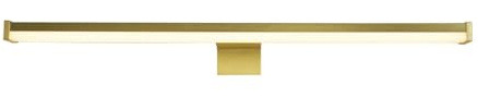 LED Spiegellampe Aluminium in Gold IP44 Badezimmer Bad 40 cm länglich 9 W 687 lm 3000 K warmweiß Spiegel Licht Bilderleuchte Wandlampe Flur FEDOBA