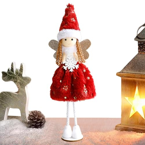 Juldockor - Jul plyschdockor prydnader | julgransdekoration | julängel plyschdocka miniatyr | ellf prydnad för jul festlig hem vägg fönster för jul högtid