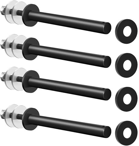 EVERYMATE Weight Plate Holder: Power Rack Attachments Squat Rack Weight Plate Rack for 1 inch Standard Weight Plates, 2x2 3x3 2x3 Power Cage Accessories Weight Plate Storage