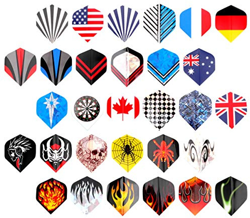 Happyyami -Feder-Blatt Dartsflüge Lustig Riesiges Dartbündel Darts-Flights-Stil Dartscheibe Outdoor Dartscheibe Für Draußen Flügelspiel Flügelanzug PVC