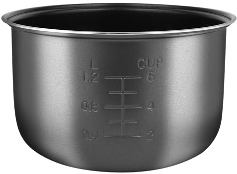 Linkidea Rice Cooker Inner Pot Replacement, 304 Stainless Steel Pressure Cooker Pot, Dishwasher Safe Replacement Inner Bowl Compatible with Zojirushi NS-ZCC10 1 L, NP-HCC10XH 5-1/2 Cups