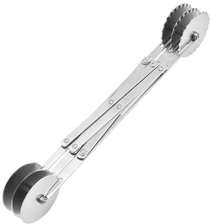 Rouleau coupe-pâtes – Outil de roue en acier inoxydable | Bord tranchant pour pâtes faites maison, feuilles de raviolis et préparation de pâtisseries, séparateur facile à utiliser pour la cuisine