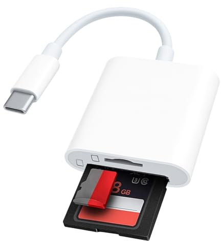 2PCS Lector De Tarjetas SD USB C, Adaptador USB C A SD/TF, Lector De Tarjetas Micro SD para Teléfonos, Tabletas Y Computadoras Portátiles