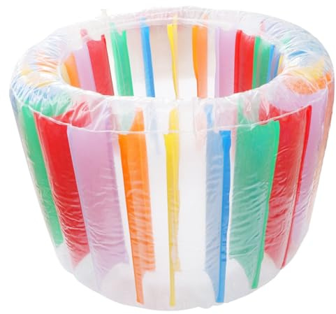 Toyvian Rueda de Agua Inflable Colorida Rodillo Flotante Gigante para Juguete Acuático Exterior Piscina Verano