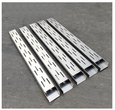 Canalina scarico acqua piovana esterno,canaletta scolo acqua piovana terrazzo,grondaia acqua piovana,Canalette di Drenaggio Strette per Patio Esterne,per Uso Domestico(H4*W7CM/H1.57*W2.75IN)