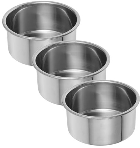 Ciieeo Set 3 Mini Stampi per Torte Rotondi 10 Cm in Acciaio Inox per Mini Dessert, Teglie da Forno per Piccole Torte e Crostate, Teglie Circolari Lisce per Uso Domestico e Professionale