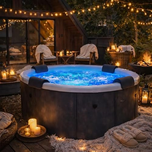 Spa MSpa Denver 6 plazas 180x180x70cm Semi-Rígido Exterior Alto Confort