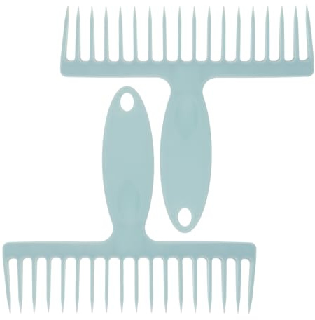 SWETRACE Peignes et Balais de Nettoyage pour Poils d'Animaux, Lot de 2 Outils Manuels Dents Fines, pour Tapis et Balais, Usage Domestique la Cuisine et Salle de Bain