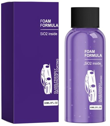 Rivestimento Idrofobico,60 Ml Agente Antipioggia Ad Azione Rapida - Trattamento Vetri Auto,per Auto, Camion, SUV e Specchietti Retrovisori - Sicurezza alla Guida