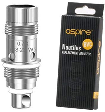 Lot de 10 résistances Aspire Nautilus 2 BVC en 0.7ohm pour Aspire Zelos 50W Vape Kit Remplacement BVC Atomiseur (sans Nicotine, sans tabac)
