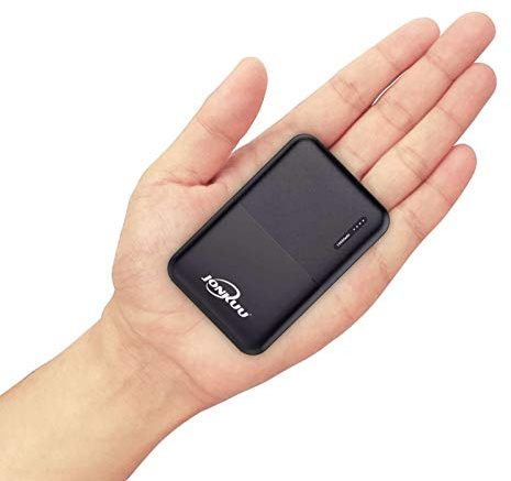 Handy Powerbank 10000mAh Mini Externer Akku Portable Phone Charger Tragbares Ladegerät Dual USB 2.4A Ports und Type c Eingang Technologie für iPhone iPad pro Samsung Galaxy Nintendo Switch Weitere