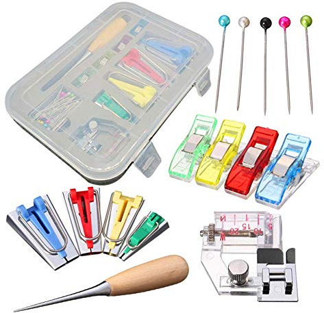 Venus Valink Tela Bies para Crear Cinta Kit Patchwork Carpeta Pie Lezna Broches Alfileres Hogar Bricolaje Costura Acolchado Herramienta