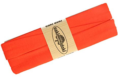 Schrägband Jersey 3m Breite 20mm Oaki Doki Tricot de Luxe Einfassband elastisch über 80 Farben