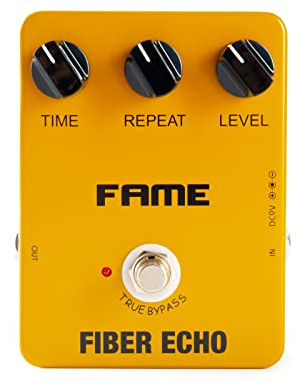 Fame Fiber Echo Delay Gitarreneffektgerät mit klassischem Band-Echo Sound