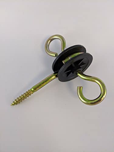 Electric Fence Gate Anchors Fencing Screw In Insulator Gate Handle Hook (10)